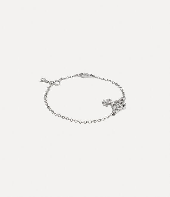 Vivienne Westwood Calliope Bracelet in PLATINUM/WHITE CZ